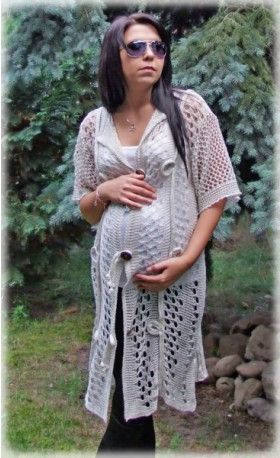 Těhotenský svetřík/plášt - ESCADA - ercu - obrázek 1
