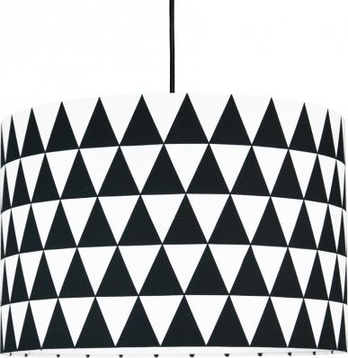 Textilní závěsná lampa Triangle - černá - obrázek 1