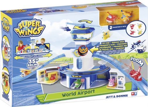 Super Wings - Velká kontrolní věž, hrací set + Jett a Donnie - obrázek 1