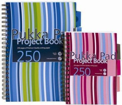 Pukka Pad blok na psaní "Project book" linkovaný drátěná kroužková vazba A4 125 listů - obrázek 1