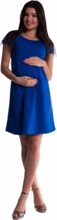 Těhotenské šaty - tm. modré, Velikosti těh. moda XL (42) - obrázek 1