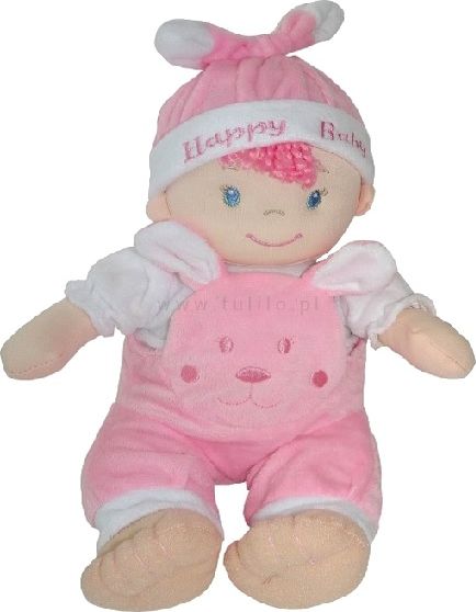 Látková panenka-miminko 25 cm - růžová - obrázek 1