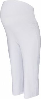 Těhotenské 3/4 tepláky s elastickým pásem - bílé, Velikosti těh. moda M (38) - obrázek 1