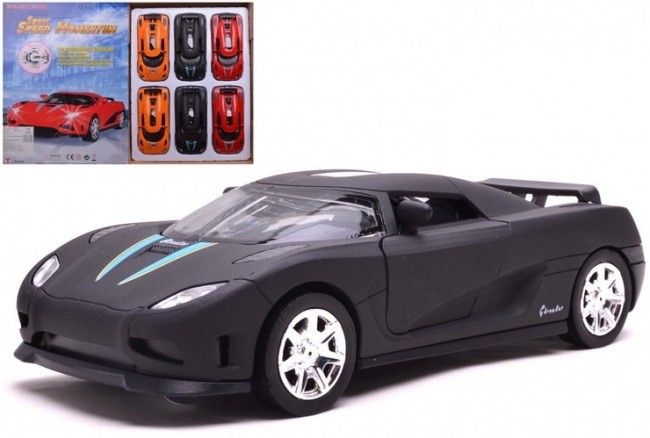 Kovové auto 14 cm - oranžová - obrázek 1