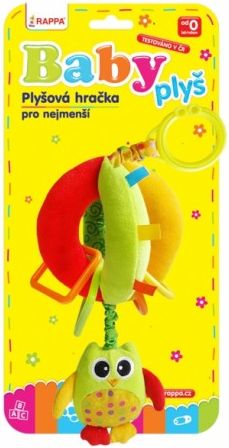 Klip plyšový baby sova s tvary - obrázek 1