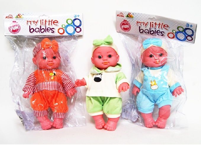 Miminko s plným bříškem 21 cm - oranžové - obrázek 1