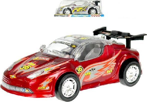 Závodní auto 32 cm - červená - obrázek 1