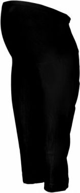 Těhotenské 3/4 kalhoty s elastickým pásem - černé, Velikosti těh. moda XXXL (46) - obrázek 1