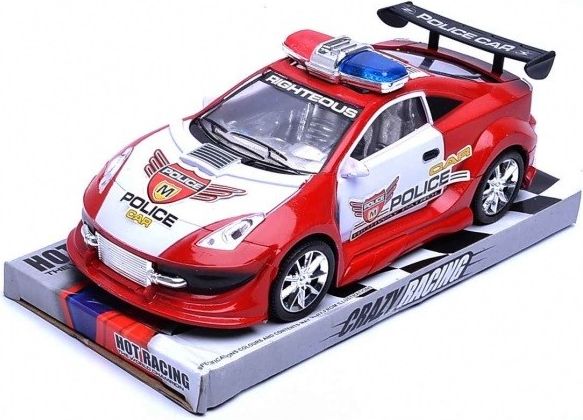Auto policejní 25 cm - červená - obrázek 1