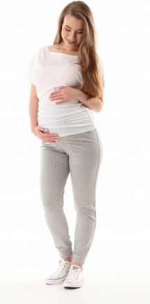 Těhotenské kalhoty/tepláky Gregx, Vigo s kapsami - šedé, Velikosti těh. moda XXL (44) - obrázek 1