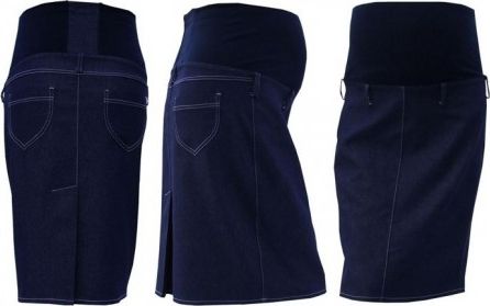 Těhotenská sukně jeans SOMI - jeans , Velikosti těh. moda XXL (44) - obrázek 1