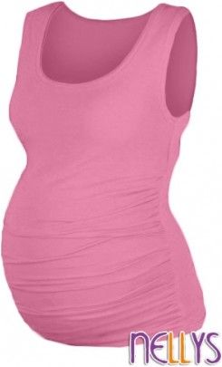 Top, tílko DANA nejen pro těhotné - růžová, Velikosti těh. moda L/XL - obrázek 1