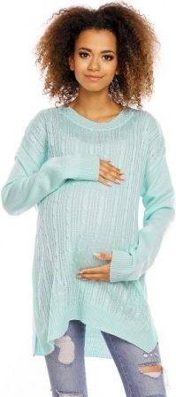 Těhotenský, kojící svetřík ALLY - mátový - obrázek 1