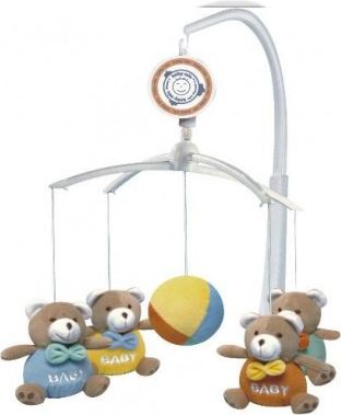 Kolotoč nad postýlku Baby Mix Medvídci Baby, Multicolor - obrázek 1