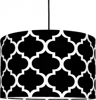 Textilní závěsná lampa Maroko - černá - obrázek 1