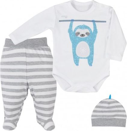 3-dílná dětská souprava Koala Sloth, Šedá, 80 (9-12m) - obrázek 1