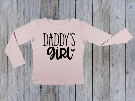 KIDSBEE Dívčí bavlněné tričko Daddy´s Girl - růžové, Velikost koj. oblečení 134 - obrázek 1