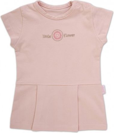 Tričko/tunika kr.rukáv - Sweet Flower - meruňková, VÝPRODEJ, Velikost koj. oblečení 80 (9-12m) - obrázek 1