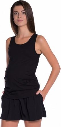Top/tílko nejen pro těhotné - černé, Velikosti těh. moda L/XL - obrázek 1
