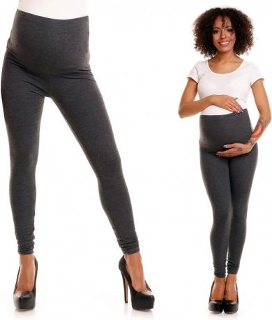 Těhotenské legíny - grafit, Velikosti těh. moda XXL (44) - obrázek 1