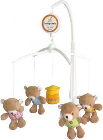 Kolotoč nad postýlku Baby Mix Medvídci, Multicolor - obrázek 1