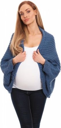 Be MaaMaa Volný těhotenský kardigan - jeans - obrázek 1