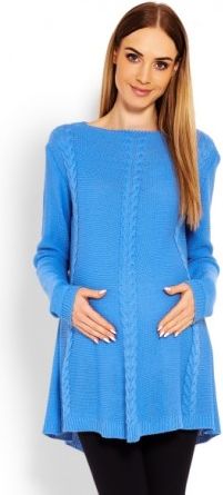 Elegantní těhotenský svetřík/tunika - jeans - obrázek 1