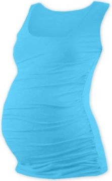 Těhotenský top JOHANKA - tyrkys, Velikosti těh. moda XXL/XXXL - obrázek 1