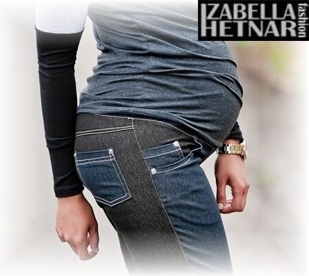 Těhotenské kalhoty/jeans KORINA , Velikosti těh. moda XS (32-34) - obrázek 1