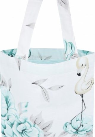 Bavlněná taška Baby Nellys Maxi pro mámy - Plameňák mátový - obrázek 1