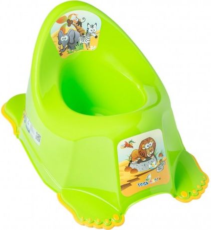 Dětský nočník protiskluzový Safari zelený, Zelená - obrázek 1