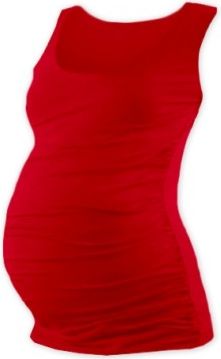 Těhotenský top JOHANKA - červená, Velikosti těh. moda XL/XXL - obrázek 1