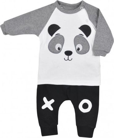 Kojenecké tepláčky a tričko Koala Panda, Šedá, 86 (12-18m) - obrázek 1