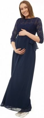 Be MaaMaa Těhotenské, společenské šaty - granátové , Velikosti těh. moda M (38) - obrázek 1