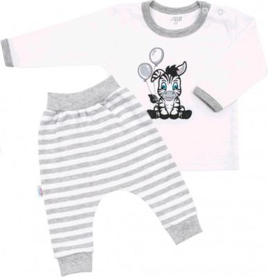 2-dílná kojenecká souprava New Baby Zebra exclusive, Bílá, 68 (4-6m) - obrázek 1