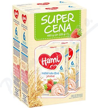 Hami kaše Super Cena 2x225g ml. rýž. jahodová - obrázek 1