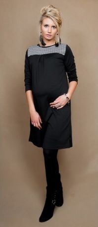 Těhotenské šaty/tunika LANA dl. rukáv , Velikosti těh. moda L/XL - obrázek 1