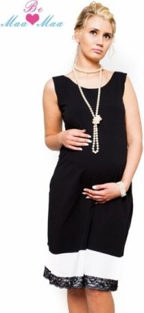 Těhotenské elegantní šaty Be MaaMaa - MARIE, Velikosti těh. moda S/M - obrázek 1