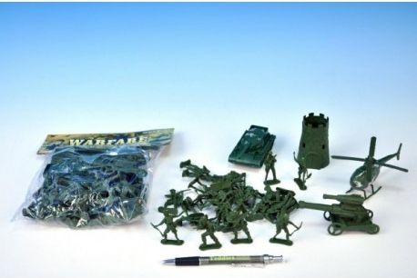 Sada vojáci s doplňky plast v sáčku 19x23x4cm - obrázek 1
