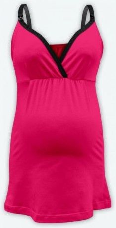 Těhotenské, kojící tilko - sytě růžová, Velikosti těh. moda S/M - obrázek 1