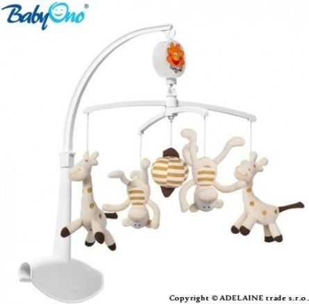 Kolotoč nad postýlku Baby Ono - Žirafky a opičky - obrázek 1