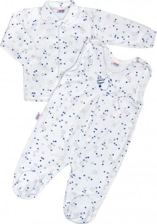 Kojenecká souprava New Baby Magic Star modrá, Modrá, 50 - obrázek 1