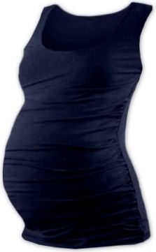 Těhotenský top JOHANKA - tm. modrá, Velikosti těh. moda S/M - obrázek 1