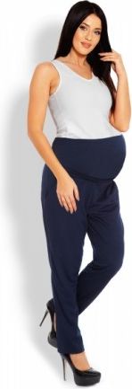 Těhotenské kalhoty/tepláky s vysokým pásem - granátové, Velikosti těh. moda L/XL - obrázek 1