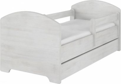 Dětská postel HELI v barvě norské borovice s šuplíkem + matrace zdarma , Rozměry 140x70 - obrázek 1