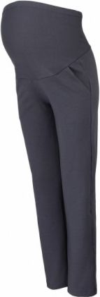 Těhotenské kalhoty s elastickým pásem a kapsami - grafit, Velikosti těh. moda XL (42) - obrázek 1