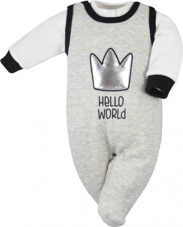 Kojenecká souprava Koala Hello World, Šedá, 74 (6-9m) - obrázek 1