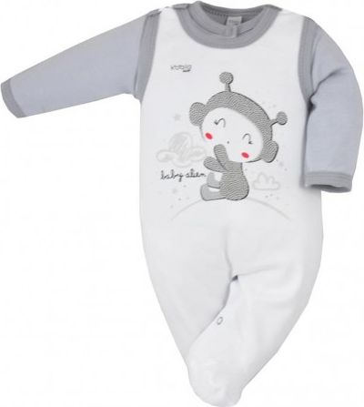 2-dílná kojenecká souprava Koala Clouds bílá, Bílá, 74 (6-9m) - obrázek 1