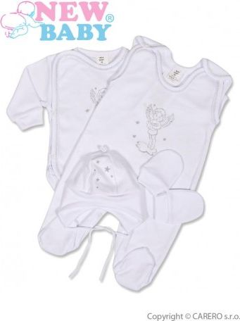 4-dílná soupravička New Baby andílek, Bílá, 56 (0-3m) - obrázek 1