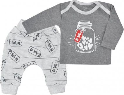 Tepláčky a tričko Koala To You šedé, Šedá, 86 (12-18m) - obrázek 1